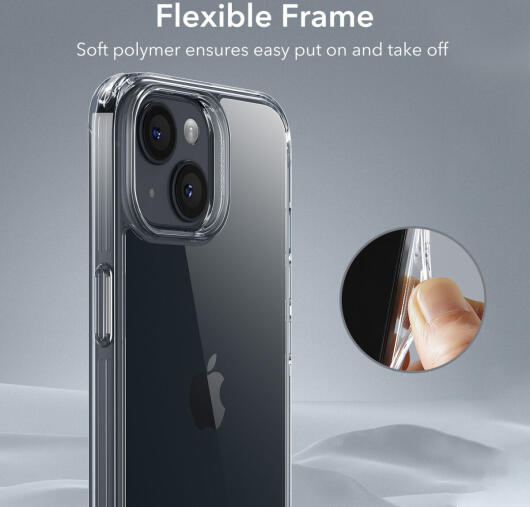 ESR Ice Shield iPhone 15 Plus Hoesje Tempered Glass Case Transparant afbeelding 5