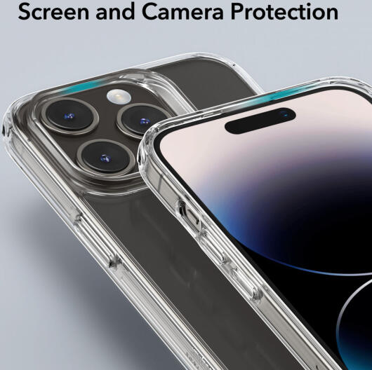 ESR Ice Shield iPhone 15 Pro Hoesje Tempered Glass Case Transparant afbeelding 6
