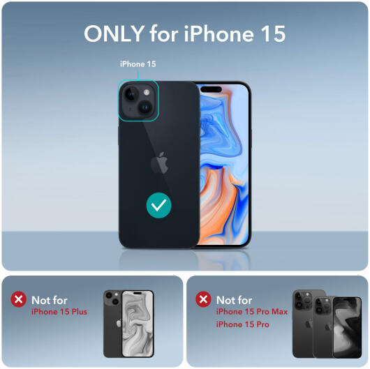 ESR Air Armor Apple iPhone 15 Hoesje Back Cover Zwart afbeelding 8