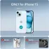 ESR Air Armor Apple iPhone 15 Hoesje Back Cover Transparant Blauw afbeelding 6