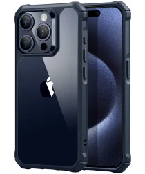 ESR Air Armor Apple iPhone 15 Pro Hoesje Back Cover Transparant Blauw