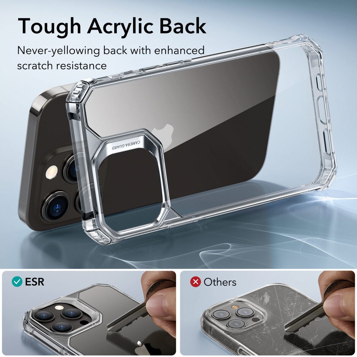 ESR Air Armor Apple iPhone 15 Pro Max Hoesje Back Cover Transparant afbeelding 4