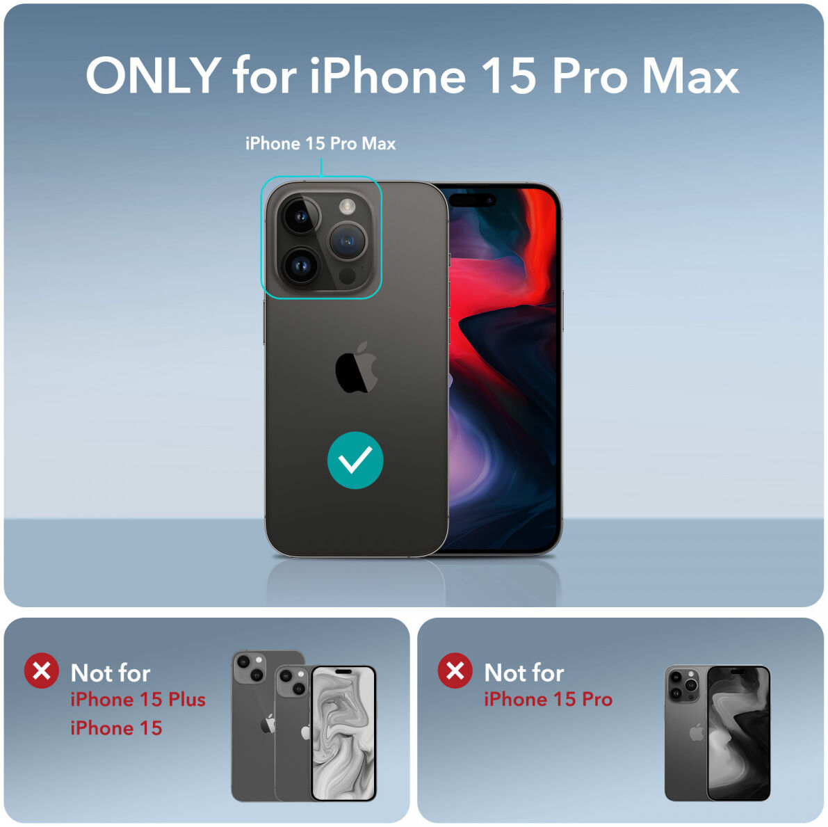 ESR Air Armor Apple iPhone 15 Pro Max Hoesje Back Cover Transparant afbeelding 8