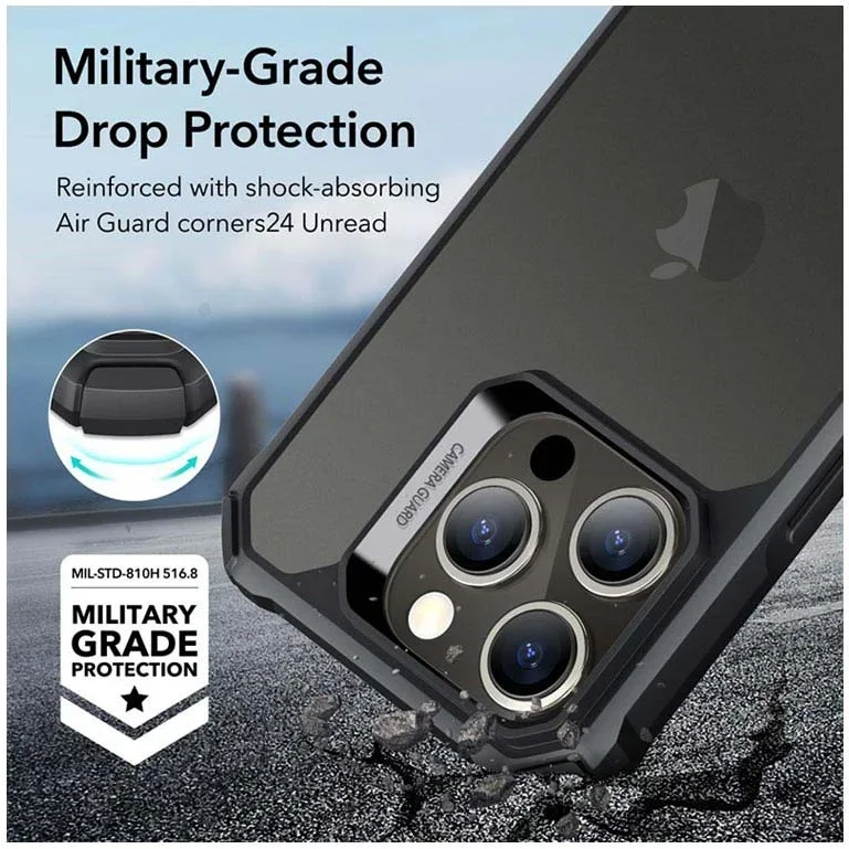 ESR Air Armor Apple iPhone 15 Pro Max Hoesje Back Cover Zwart afbeelding 6