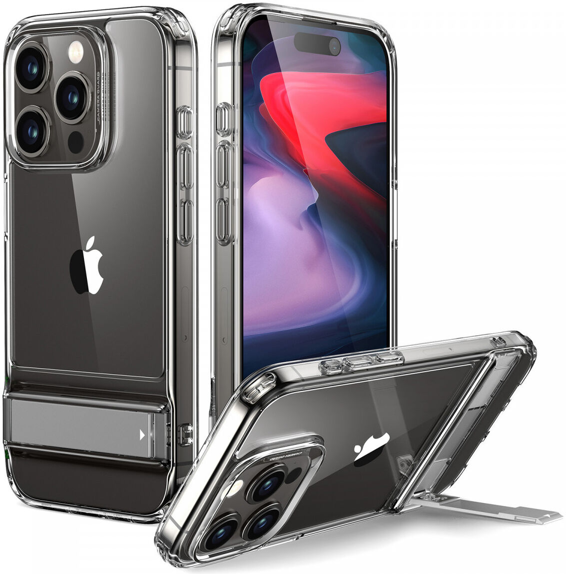 ESR Air Shield Boost Apple iPhone 15 Pro Hoesje Kickstand Transparant afbeelding 1