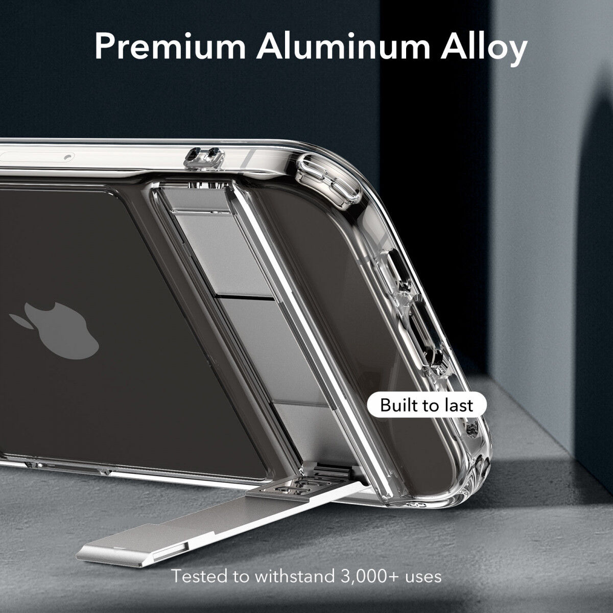 ESR Air Shield Boost Apple iPhone 15 Pro Hoesje Kickstand Transparant afbeelding 5