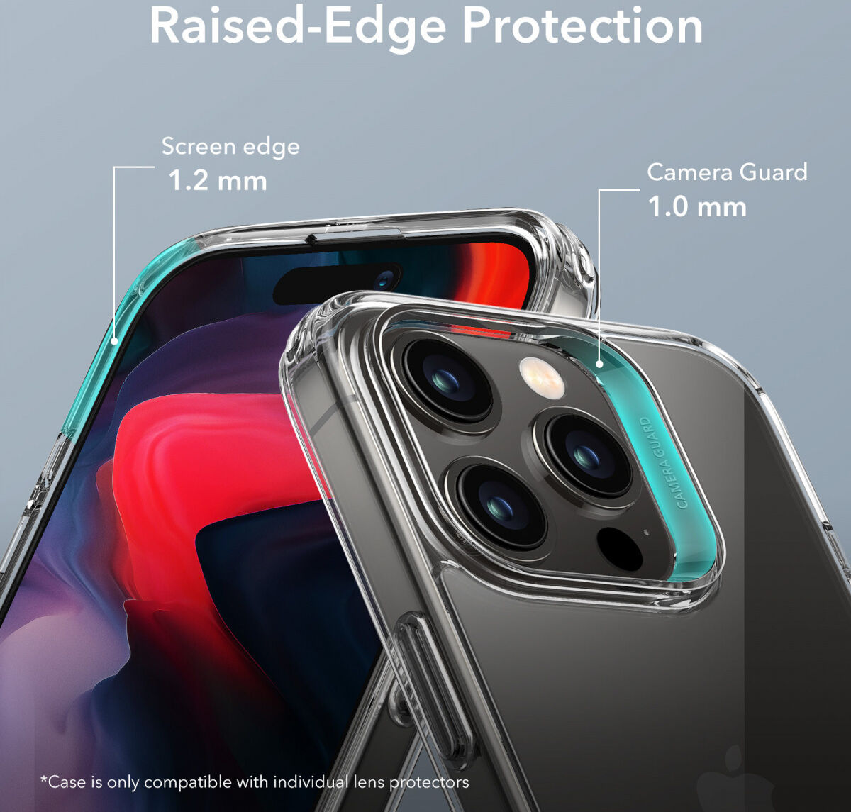 ESR Air Shield Boost Apple iPhone 15 Pro Hoesje Kickstand Transparant afbeelding 6