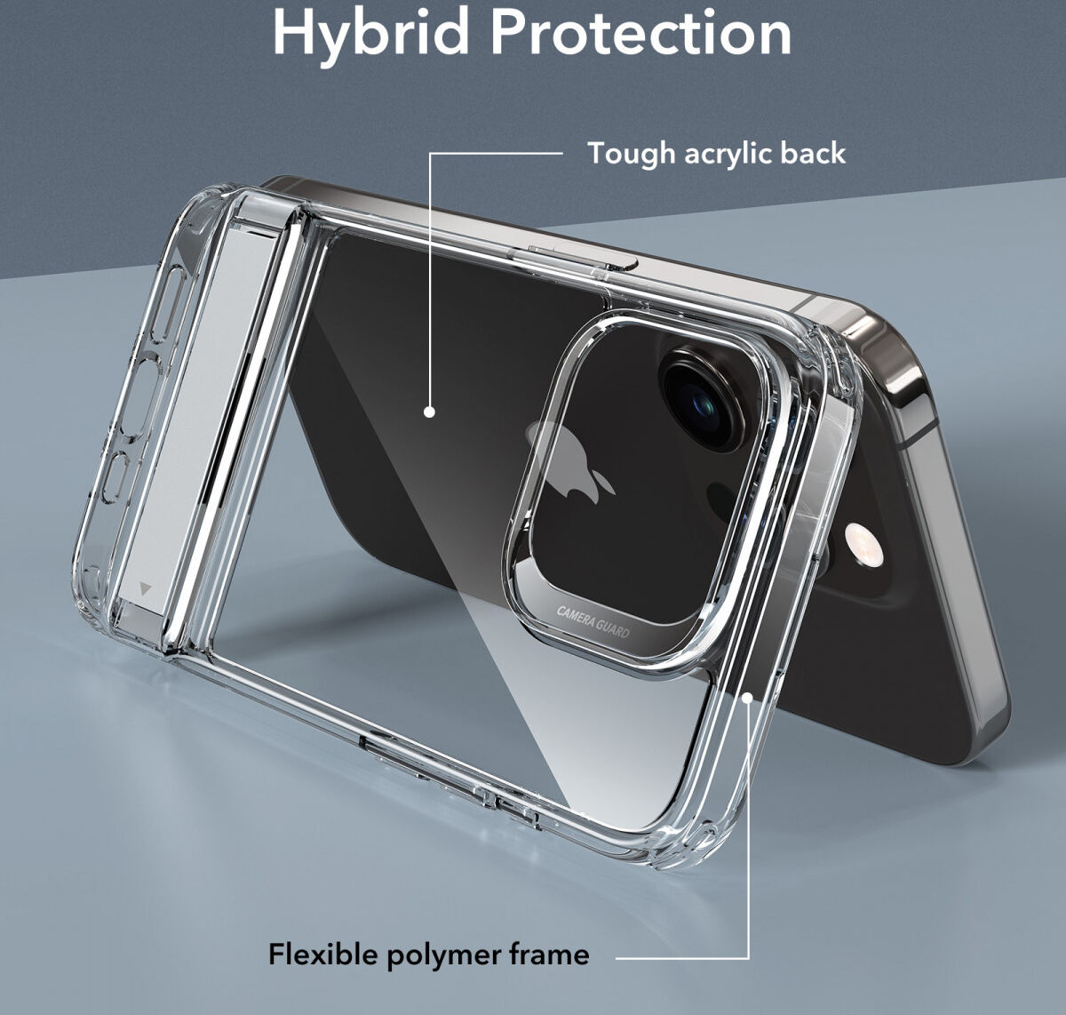 ESR Air Shield Boost Apple iPhone 15 Pro Hoesje Kickstand Transparant afbeelding 8