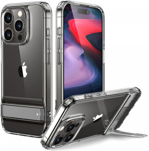 ESR Air Shield Boost Apple iPhone 15 Pro Hoesje Kickstand Transparant afbeelding 1