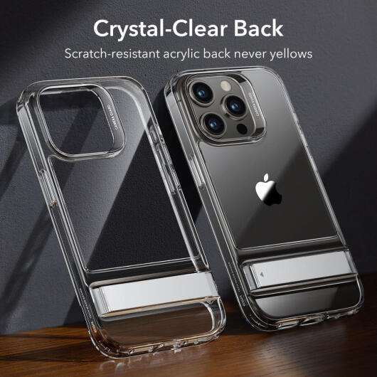 ESR Air Shield Boost Apple iPhone 15 Pro Hoesje Kickstand Transparant afbeelding 4