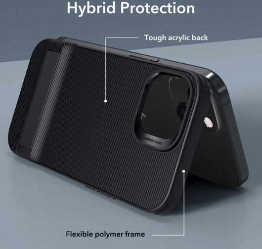 ESR Air Shield Boost Apple iPhone 15 Pro Hoesje Kickstand Zwart afbeelding 8