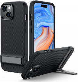ESR Air Shield Boost Apple iPhone 15 Pro Hoesje Kickstand Zwart