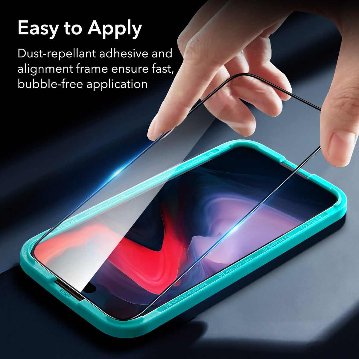 ESR Armorite Apple iPhone 15 Pro Max Screen Protector Tempered Glass afbeelding 4