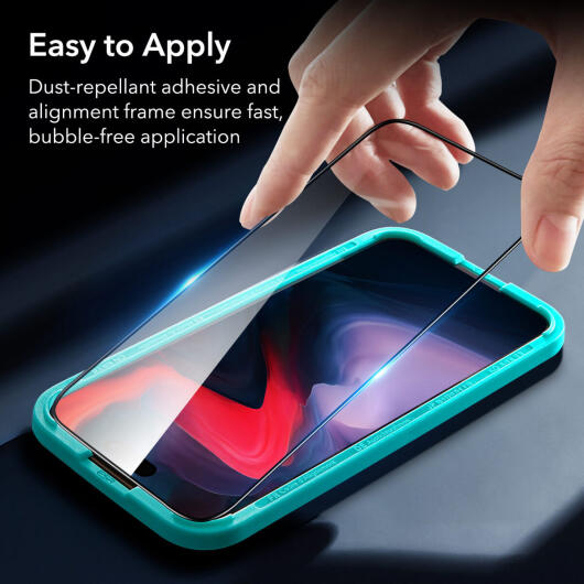 ESR Armorite Apple iPhone 15 Pro Max Screen Protector Tempered Glass afbeelding 4