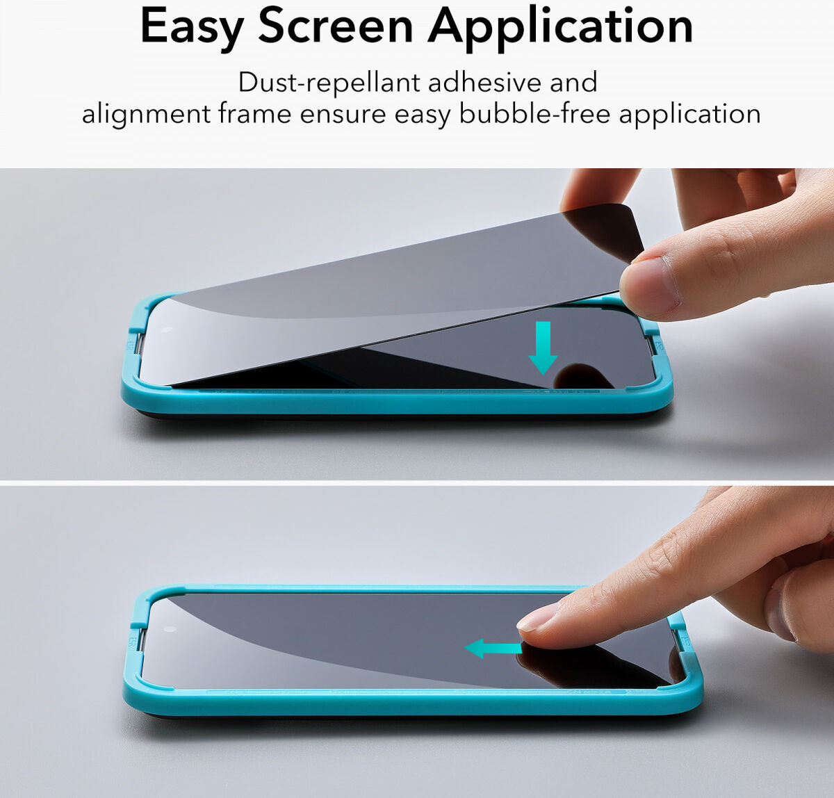 ESR Apple iPhone 15 Pro Max Privacy Screen Protector Tempered Glass afbeelding 6