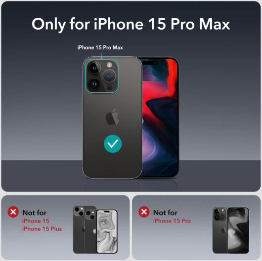 ESR Apple iPhone 15 Pro Max Privacy Screen Protector Tempered Glass afbeelding 8