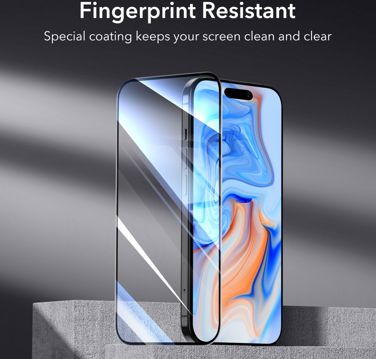 ESR iPhone 15 Screen Protector Tempered Glass met Montageframe 2-Pack afbeelding 7