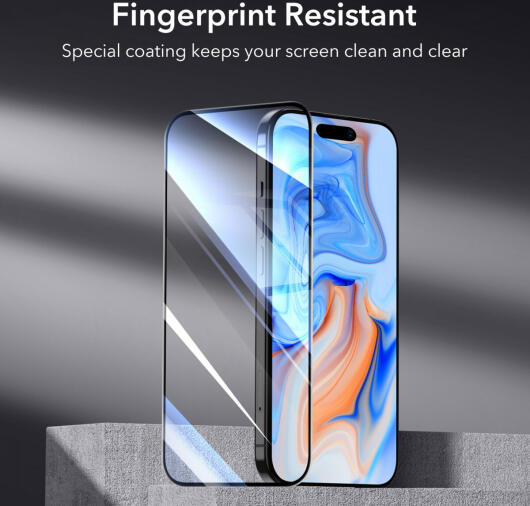 ESR iPhone 15 Screen Protector Tempered Glass met Montageframe 2-Pack afbeelding 7