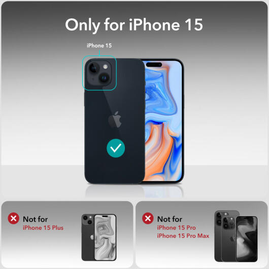 ESR iPhone 15 Screen Protector Tempered Glass met Montageframe 2-Pack afbeelding 8