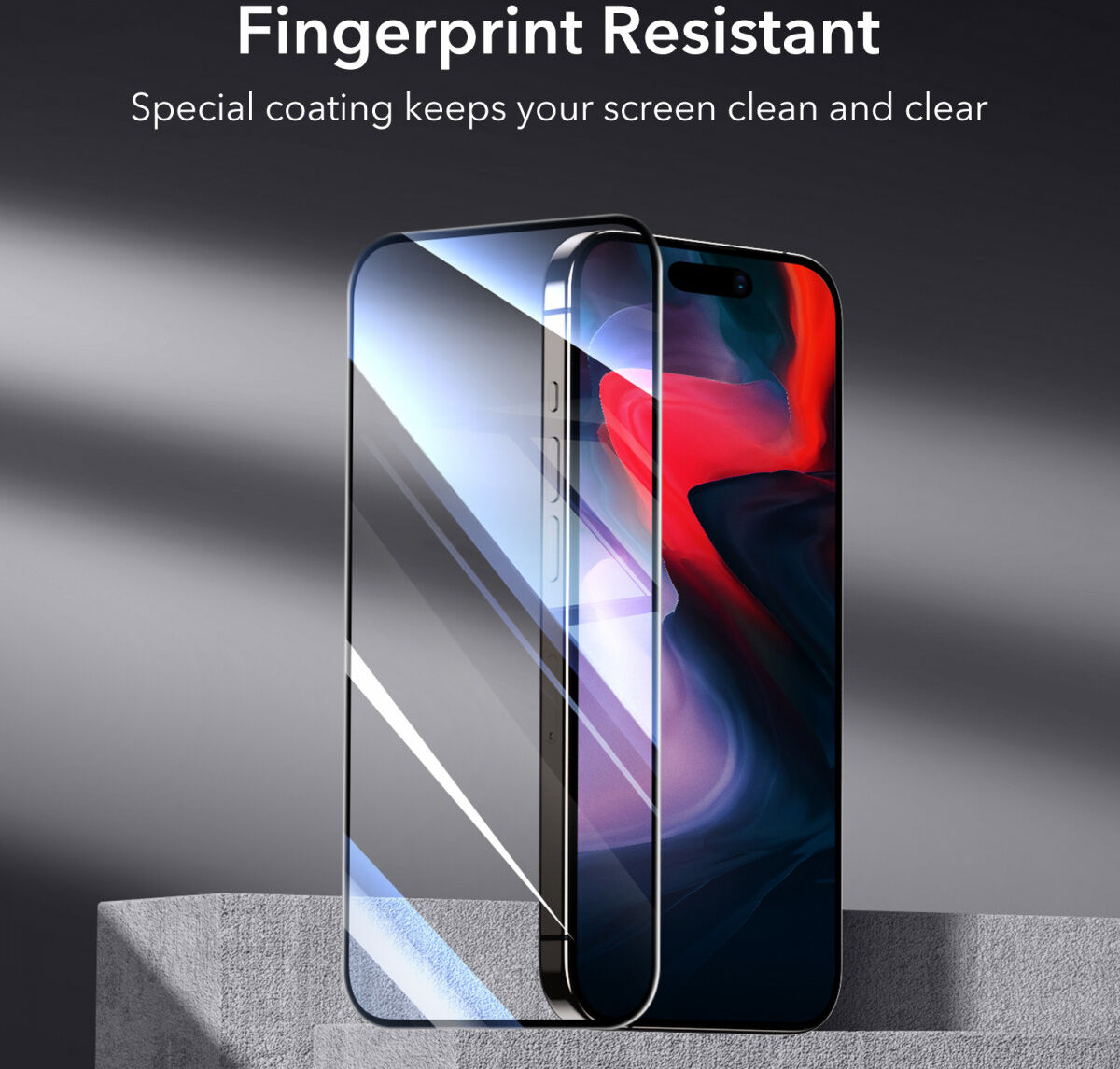 ESR iPhone 15 Pro Max Screen Protector Glas met Montageframe (1-Pack) afbeelding 7
