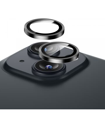 ESR Apple iPhone 15 / 15 Plus Camera Lens Protector Glas Zwart Screen Protectors