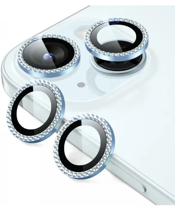ESR Apple iPhone 15 / 15 Plus Camera Lens Protector Glas Donkerblauw Screen Protectors