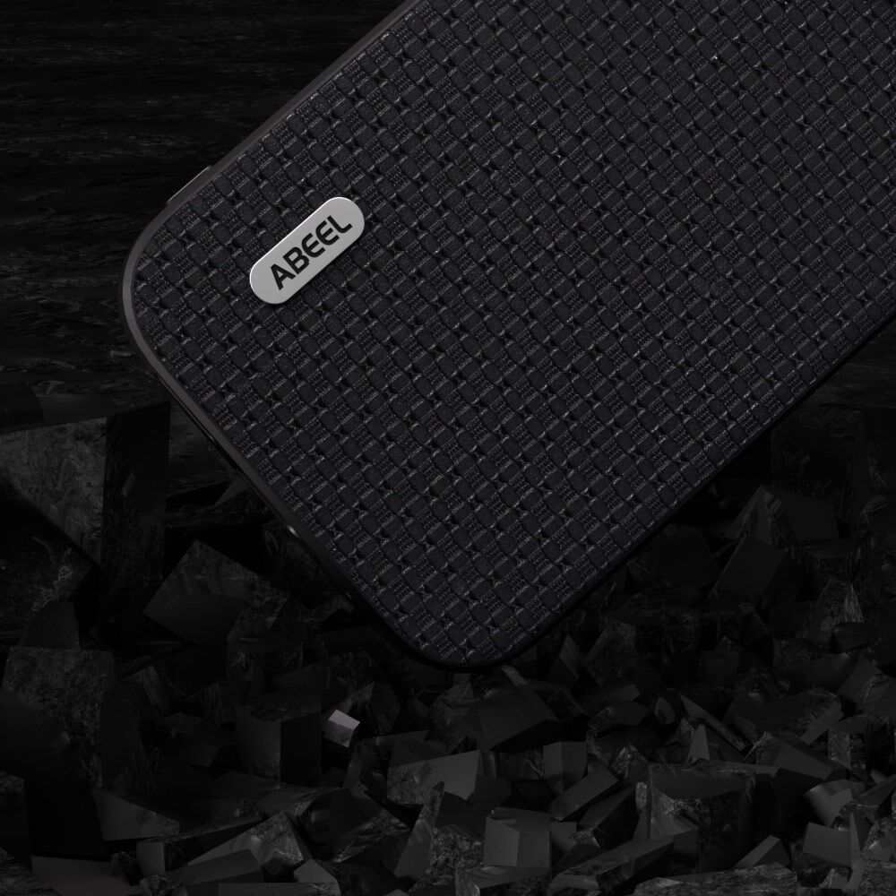 ABEEL Luxe Apple iPhone 13 Hoesje Back Cover Leer Zwart afbeelding 5