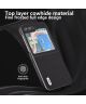 ABEEL Litchi Samsung Galaxy Z Flip 5 Hoesje Leer Zwart