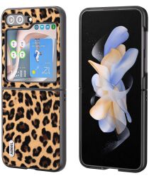 ABEEL Luipaard Samsung Galaxy Z Flip 5 Hoesje Back Cover Goud