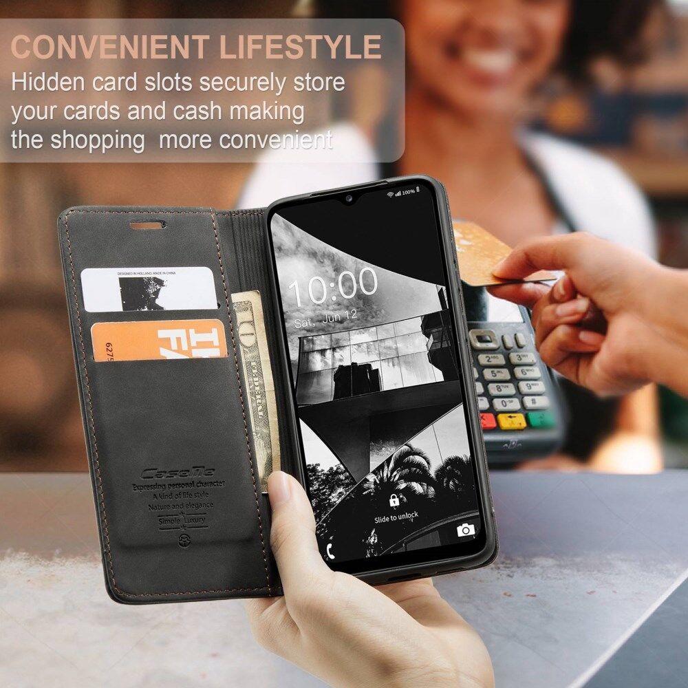 CaseMe 013 Samsung Galaxy M33 Hoesje Book Case met Standaard Zwart afbeelding 4