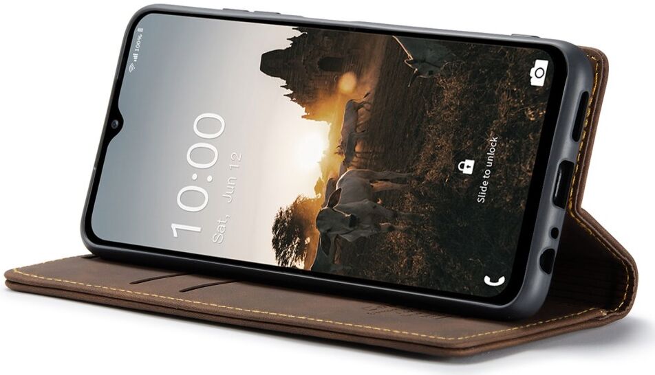 CaseMe 013 Samsung Galaxy M33 Hoesje Book Case met Standaard Coffee afbeelding 11