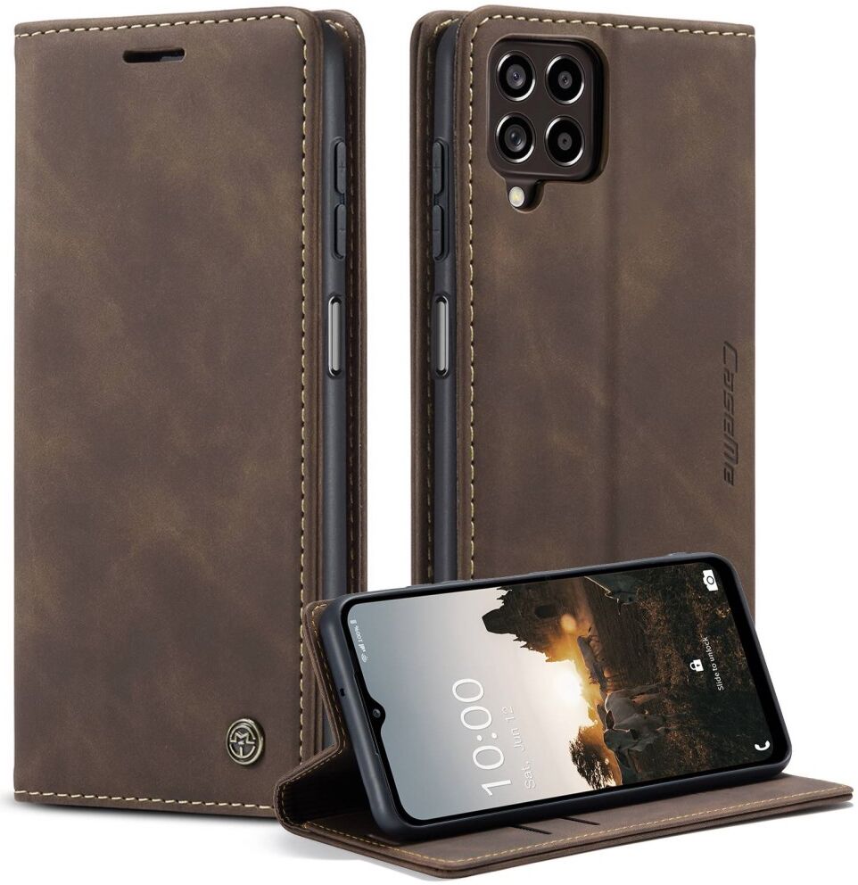 CaseMe 013 Samsung Galaxy M33 Hoesje Book Case met Standaard Coffee afbeelding 2