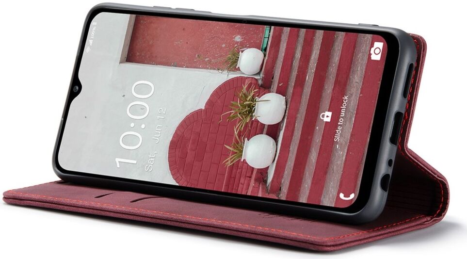 CaseMe 013 Samsung Galaxy M33 Hoesje Book Case met Standaard Rood afbeelding 11