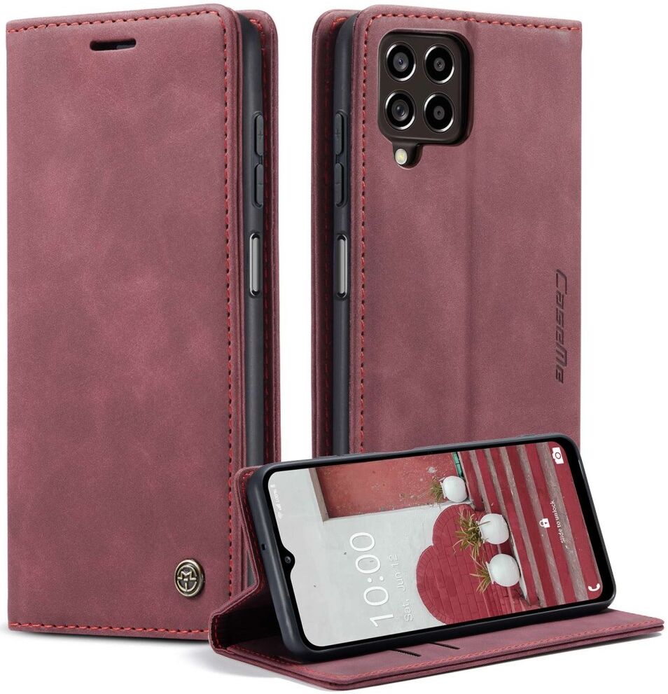 CaseMe 013 Samsung Galaxy M33 Hoesje Book Case met Standaard Rood afbeelding 2