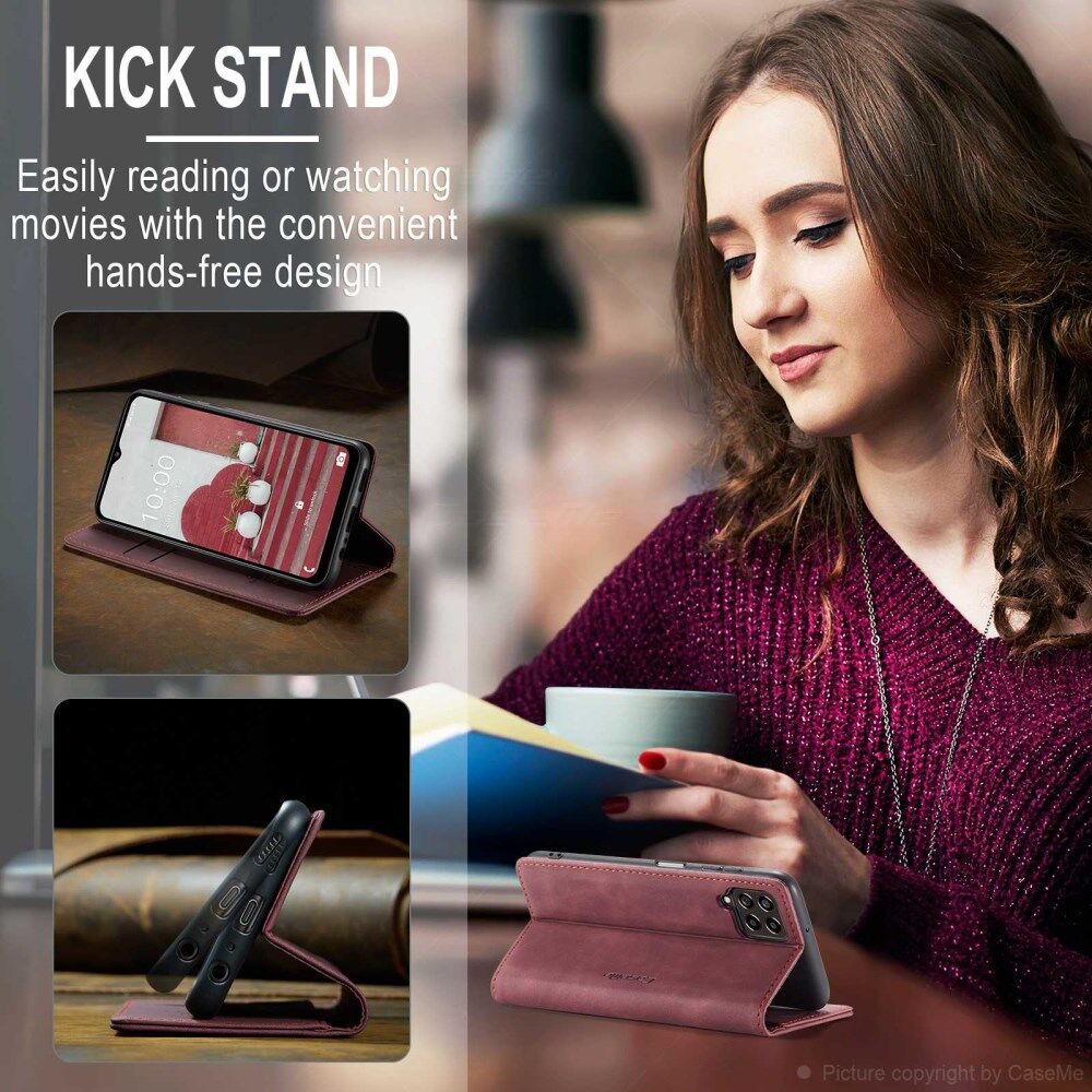 CaseMe 013 Samsung Galaxy M33 Hoesje Book Case met Standaard Rood afbeelding 4