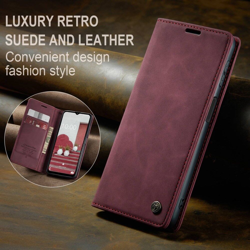 CaseMe 013 Samsung Galaxy M33 Hoesje Book Case met Standaard Rood afbeelding 5