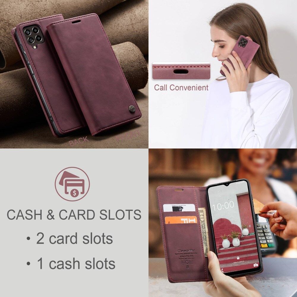 CaseMe 013 Samsung Galaxy M33 Hoesje Book Case met Standaard Rood afbeelding 7