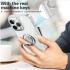 Apple iPhone 15 Pro Hoesje met Magnetische Kickstand Ring Transparant afbeelding 7