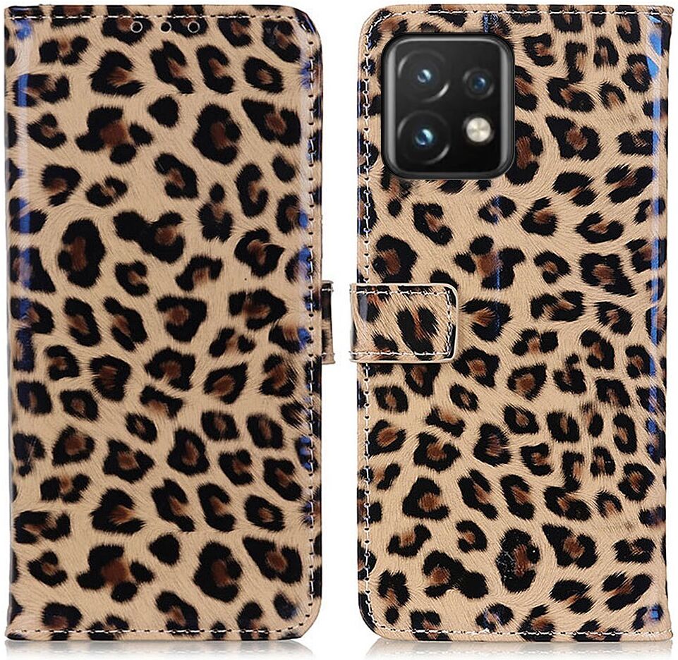 Motorola Edge 40 Pro Hoesje Portemonnee Book Case Luipaard Print afbeelding 2