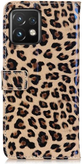 Motorola Edge 40 Pro Hoesje Portemonnee Book Case Luipaard Print afbeelding 7