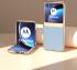 Motorola Razr 40 Ultra Hoesje Leer Back Cover Blauw afbeelding 2