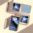 Motorola Razr 40 Ultra Hoesje Leer Back Cover Blauw afbeelding 4