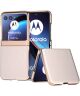 Motorola Razr 40 Ultra Hoesje Leer Back Cover Grijs