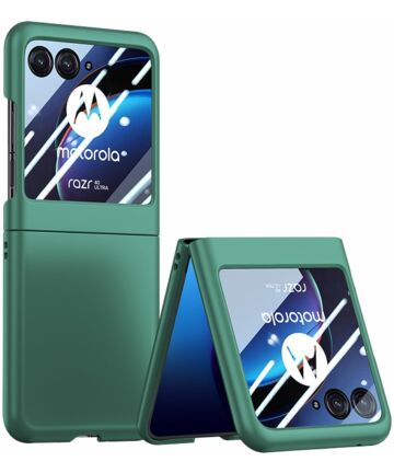 Motorola Razr 40 Ultra Hoesje Hard Case Back Cover Groen Hoesjes