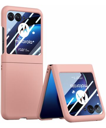Motorola Razr 40 Ultra Hoesje Hard Case Back Cover Roze Hoesjes