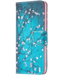 Nokia C32 Hoesje Portemonnee Book Case Blossom Print