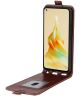 Oppo Reno8 T Hoesje Verticale Flip Wallet Case Kunstleer Bruin