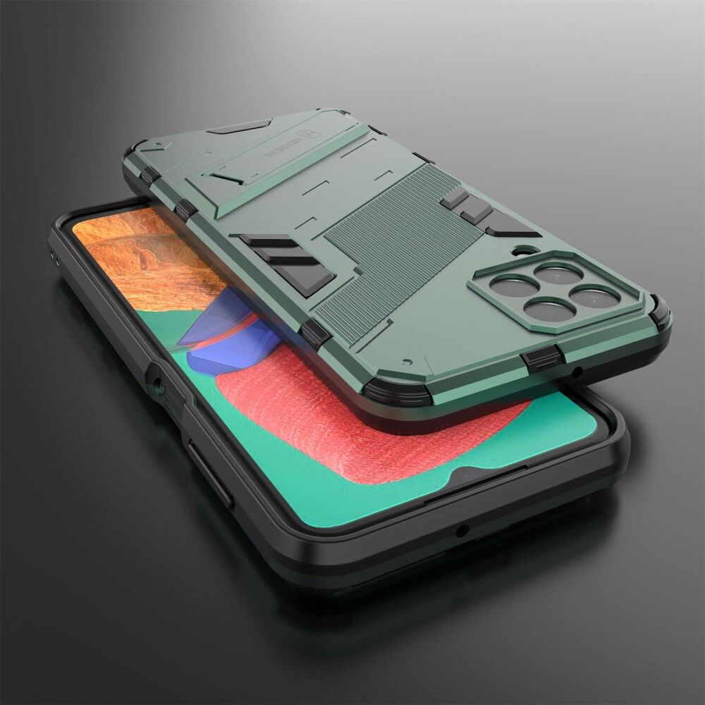 Samsung Galaxy M33 Hoesje Shockproof Kickstand Back Cover Groen afbeelding 4