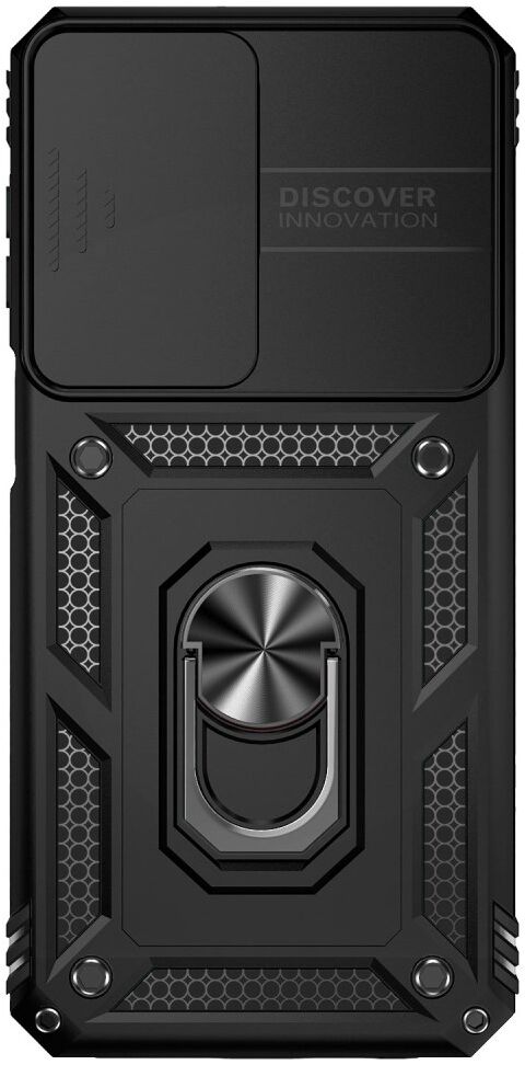 Samsung Galaxy M33 Hoesje met Camera Slider en Kickstand Ring Zwart afbeelding 2