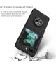 Samsung Galaxy Z Flip 5 Hoesje Magnetische Kickstand Ring Zwart